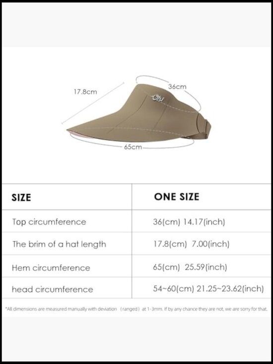 Wide Brim Sun Visor Foldable UV Protection UPF 50+ Beach Cap Lightweight main image 3